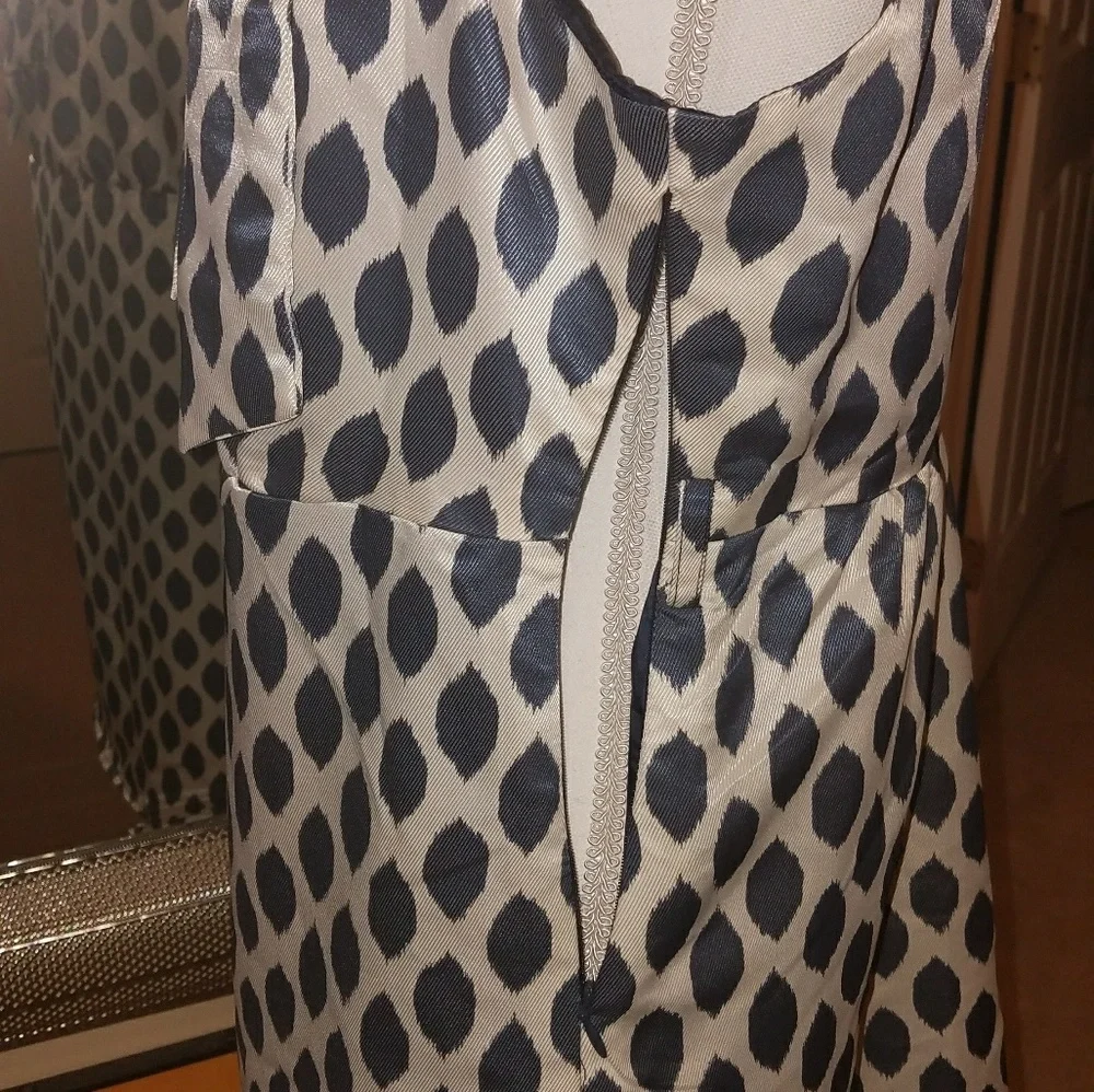 Forever 21 Charcoal and Ivory Dress Necktie Size L NWT Missing Belt - Picture 3 of 5